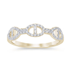DIAMOND CLOSEOUT! .25ct G SI 14K Yellow Gold Women's Diamond Ring Band Size 6.5