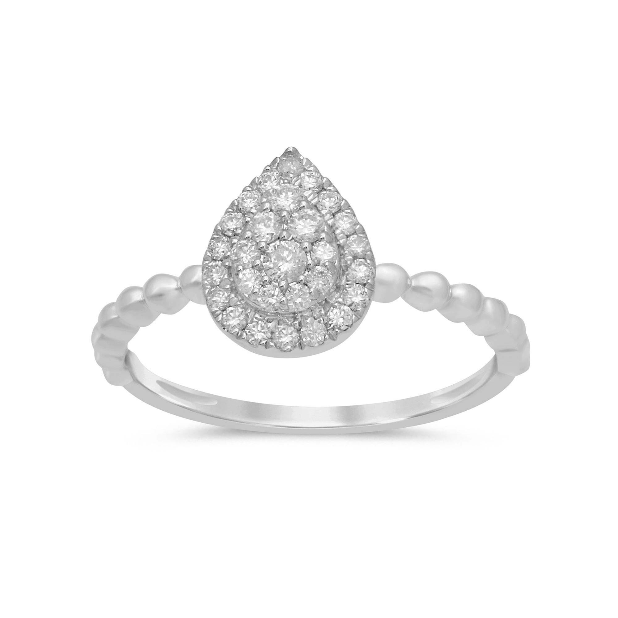 DIAMOND CLOSEOUT! .26ct G SI 14kt White Gold Engagement Promise Diamond Ring Size 6.5
