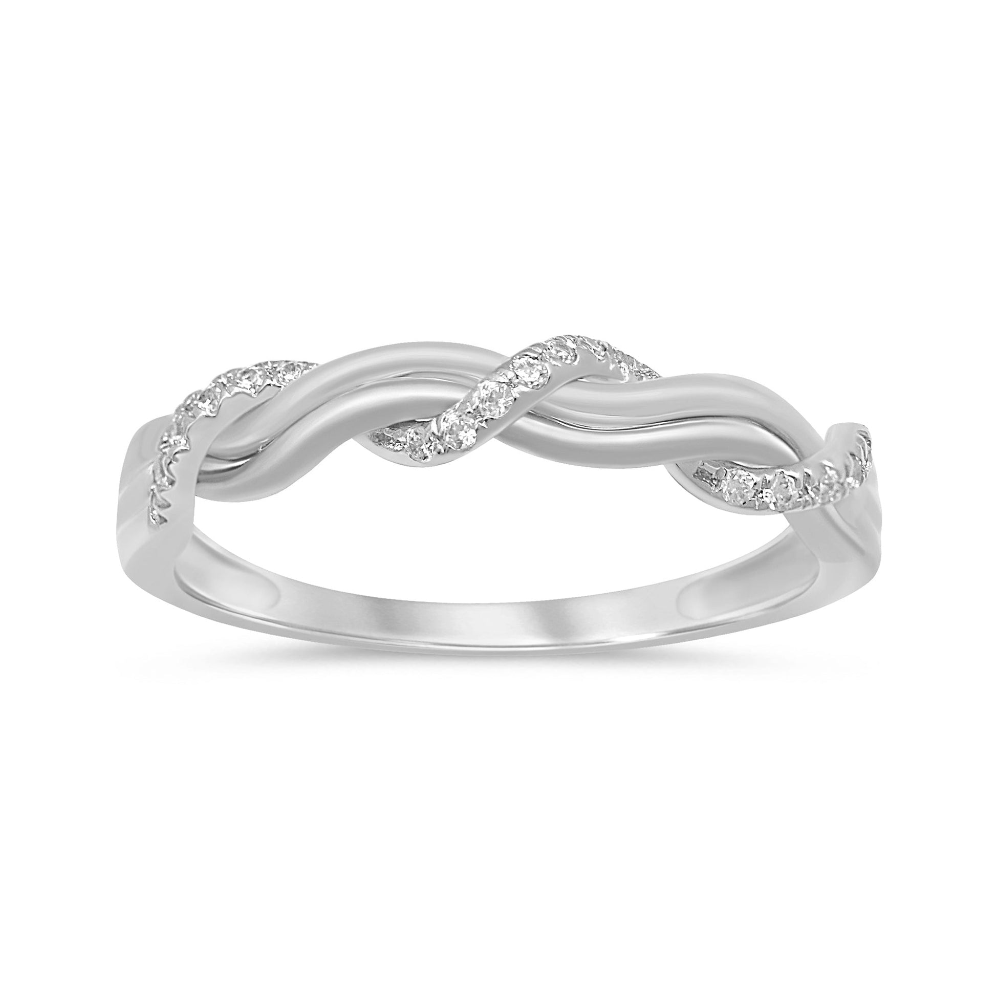 DIAMOND CLOSEOUT! .10ct 14k White Gold Diamond Ring Size 6.5