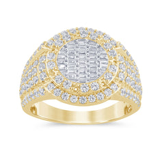 SPECIAL! 1.72ct G SI 14K Yellow Gold Diamond Mens Band Ring Size 10