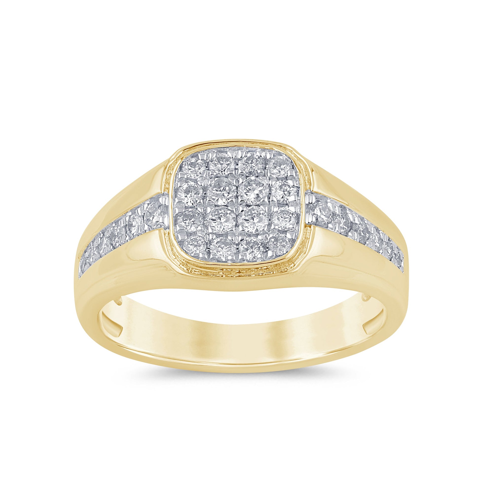SPECIAL!.65ct G SI 14K Yellow Gold Diamond Men's Band Ring Size 10