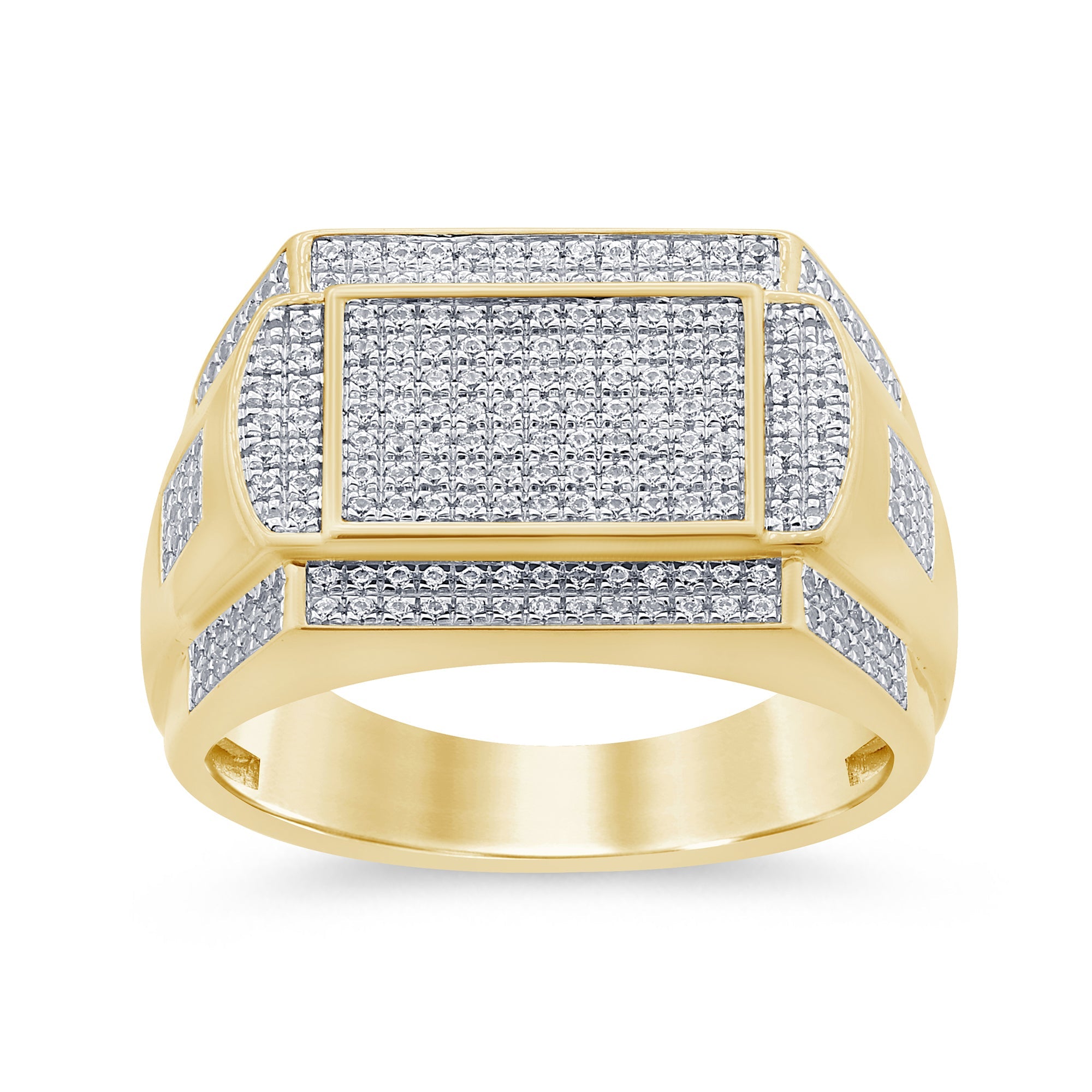 SPECIAL! .53ct G SI 14K Yellow Gold Men's Ring Band Size 10