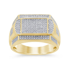 SPECIAL! .53ct G SI 14K Yellow Gold Men's Ring Band Size 10