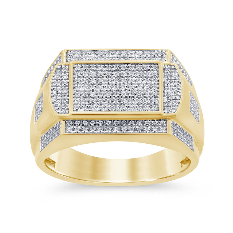 SPECIAL! .53ct G SI 14K Yellow Gold Men's Ring Band Size 10