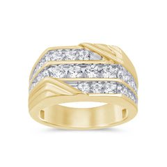 SPECIAL! 2.03ct G SI 14K Yellow Gold Diamond Men's Band Ring Size 10