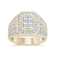SPECIAL! 2.12ct G SI 14K Yellow Gold Diamond Mens Band Ring Size 10