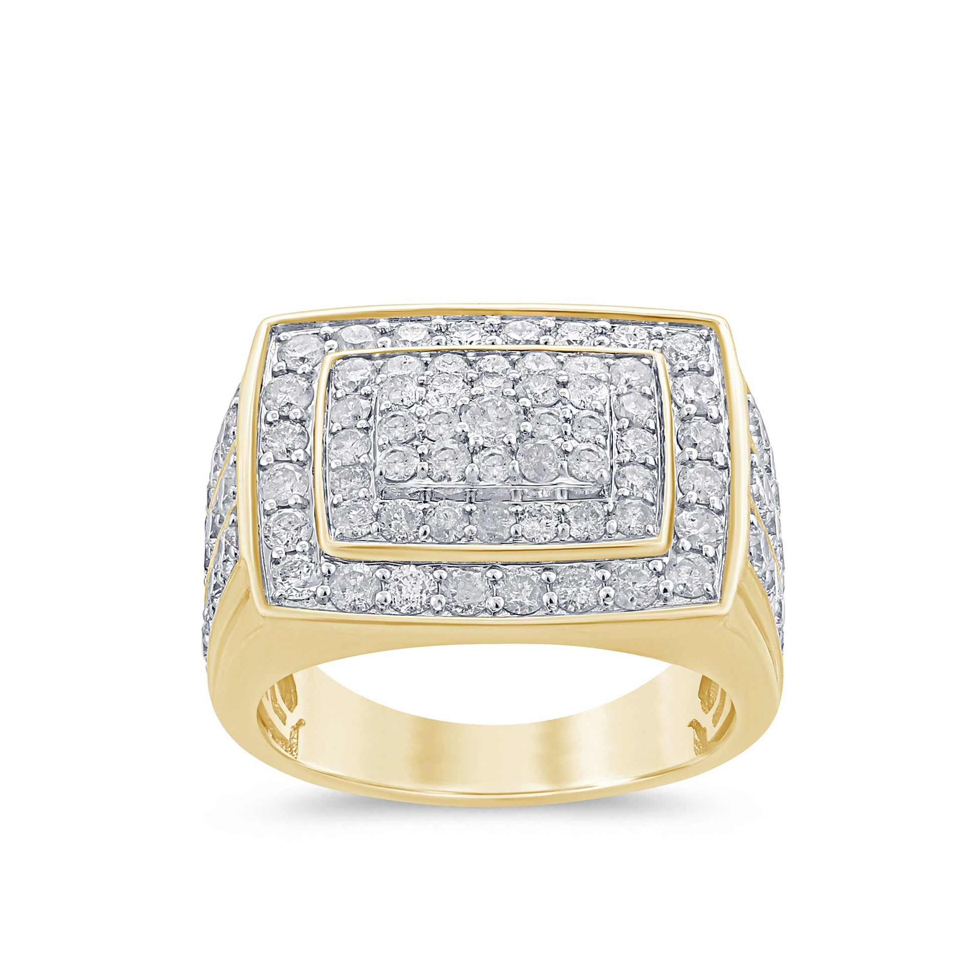 SPECIAL! 3.00ct G SI 14K Yellow Gold Diamond Men's Band Ring Size 10