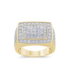 SPECIAL! 3.00ct G SI 14K Yellow Gold Diamond Men's Band Ring Size 10