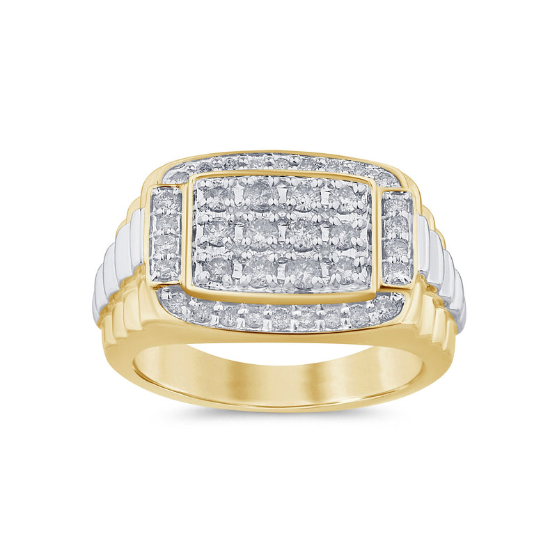 SPECIAL! 1.01ct G SI 14K Yellow Gold Diamond Men's Band Ring Size 10
