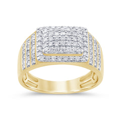 DIAMOND CLOSEOUT!  1.01ct G SI 14K Yellow Gold Diamond Men's Band Ring Size 10