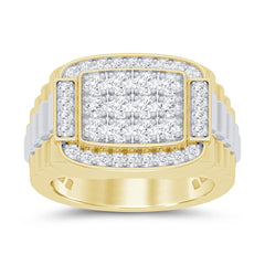 SPECIAL! 1.09ct G SI 14K Yellow Gold Diamond Men's Band Ring Size 10