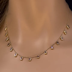 GEMSTONE   CLOSEOUT!   1.79ct G SI 14K Yellow Gold Pink Tourmaline Necklace 16+2" Ext