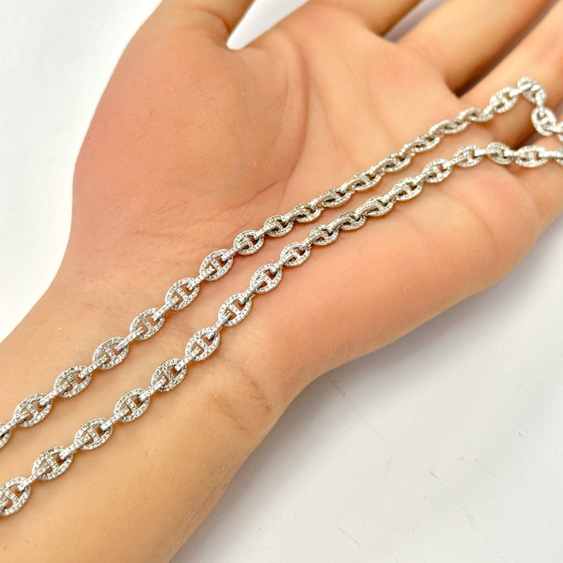 SPECIAL!2.41ct G SI 14K White Gold Diamond Elegant Link Pendant Necklace 16' Long