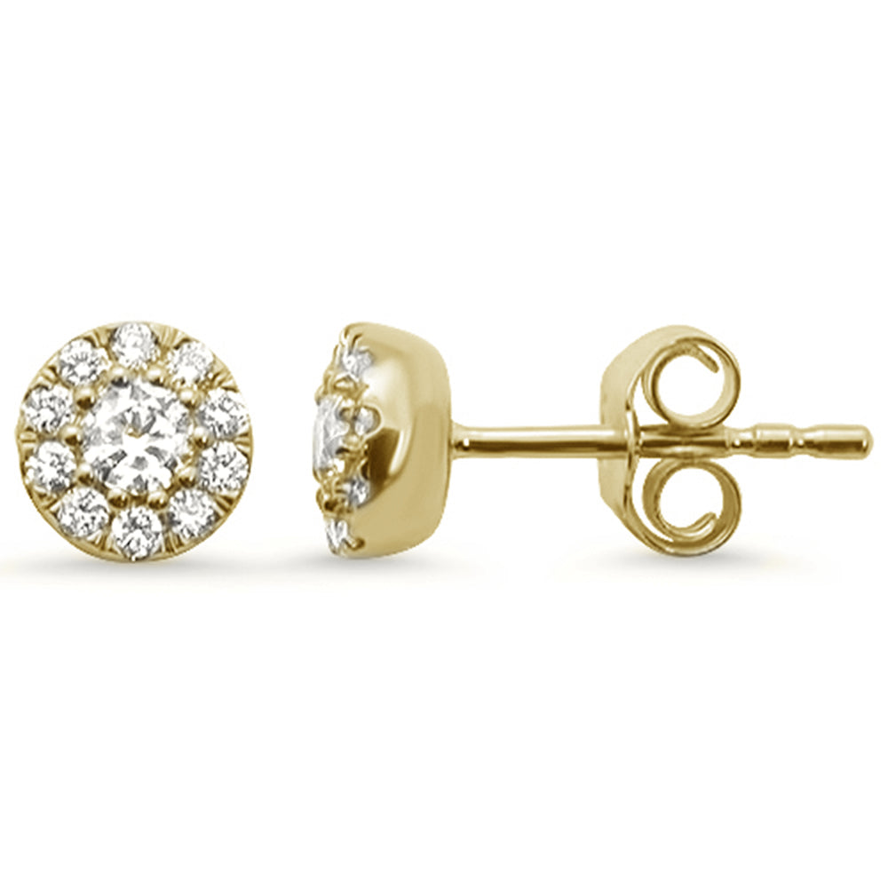 DIAMOND CLOSEOUT! .32ct 14k Yellow Gold Elegant Diamond Stud Earrings