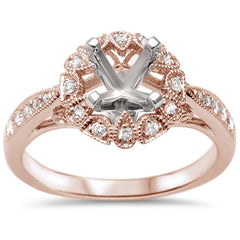 DIAMOND CLOSEOUT!  0.23cts 14k Rose Gold Diamond Ring Size 6.5
