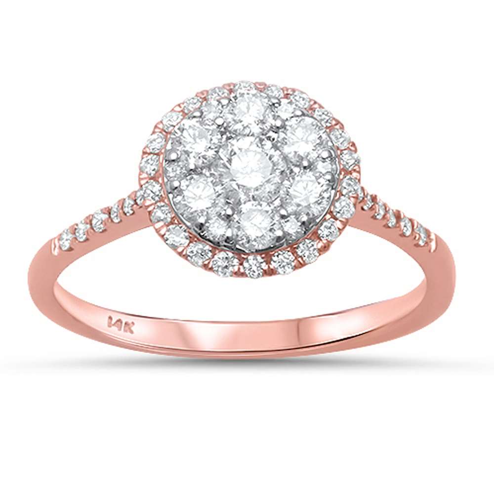 DIAMOND CLOSEOUT!  .67ct G SI 14kt Rose Gold Engagement Solitaire Diamond Ring Size 6.5