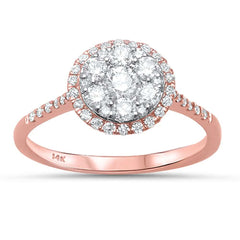 DIAMOND CLOSEOUT!  .67ct G SI 14kt Rose Gold Engagement Solitaire Diamond Ring Size 6.5