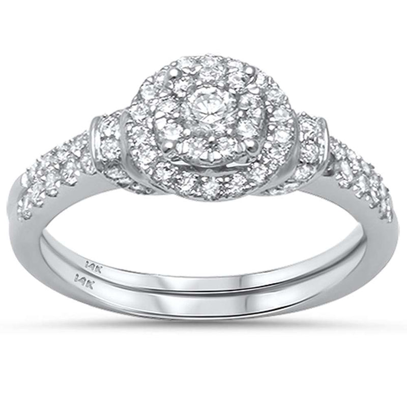 DIAMOND CLOSEOUT!  .80ct G SI 14kt White Gold Round Engagement Solitaire Diamond Ring Size 6.5