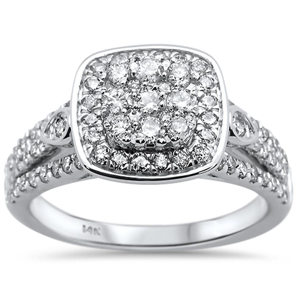 DIAMOND CLOSEOUT!  1.03ct 14k White Gold Engagement Diamond Ring Size 6.5