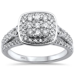 DIAMOND CLOSEOUT!  1.03ct 14k White Gold Engagement Diamond Ring Size 6.5