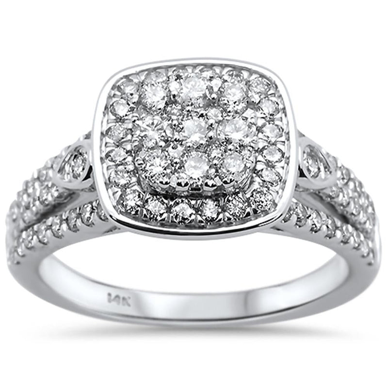 DIAMOND CLOSEOUT!  1.03ct 14k White Gold Engagement Diamond Ring Size 6.5