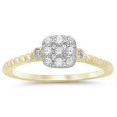 DIAMOND CLOSEOUT! .26ct 14k Yellow Gold Diamond Solitaire Promise Engagement Ring