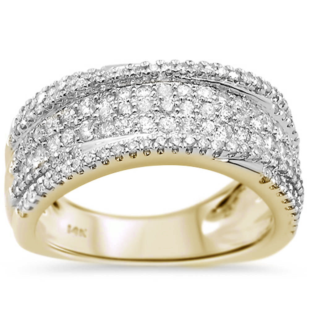 SPECIAL! .95ct 14K Yellow Gold Round Women's Diamond Band Ring Size 6.5