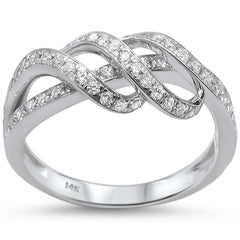 DIAMOND CLOSEOUT! .57ct 14kt White Gold Diamond Band Ring Size 6.5