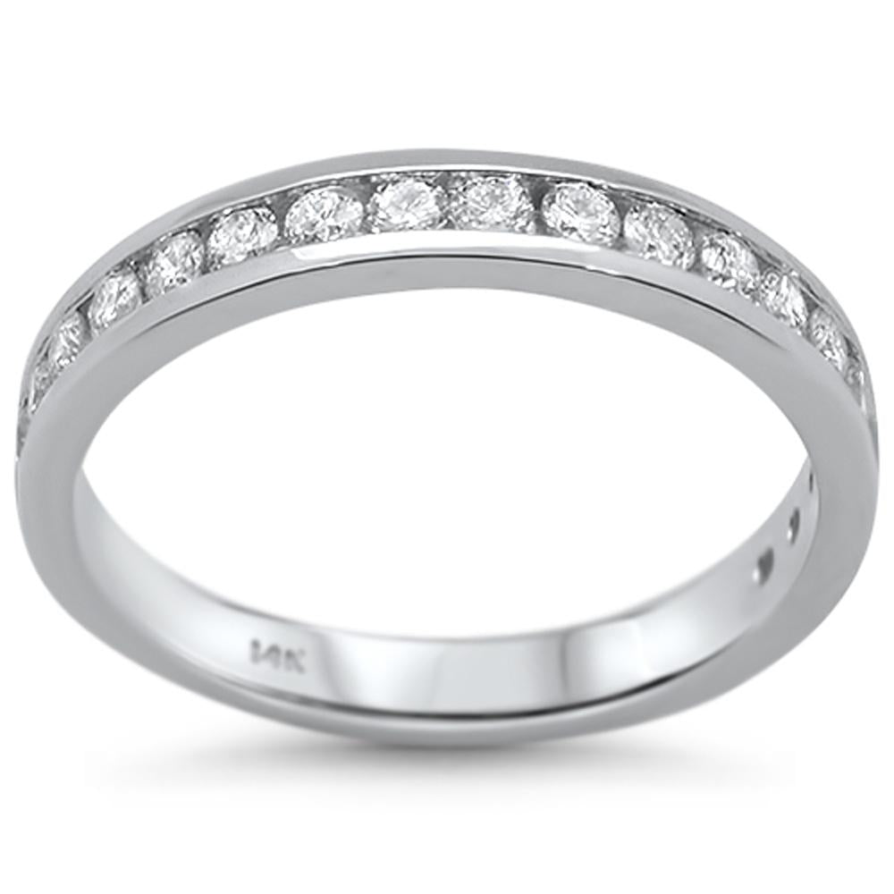 SPECIAL! .49ct 14kt White Gold Diamond Band Ring Size 6.5