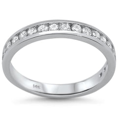 SPECIAL! .49ct 14kt White Gold Diamond Band Ring Size 6.5