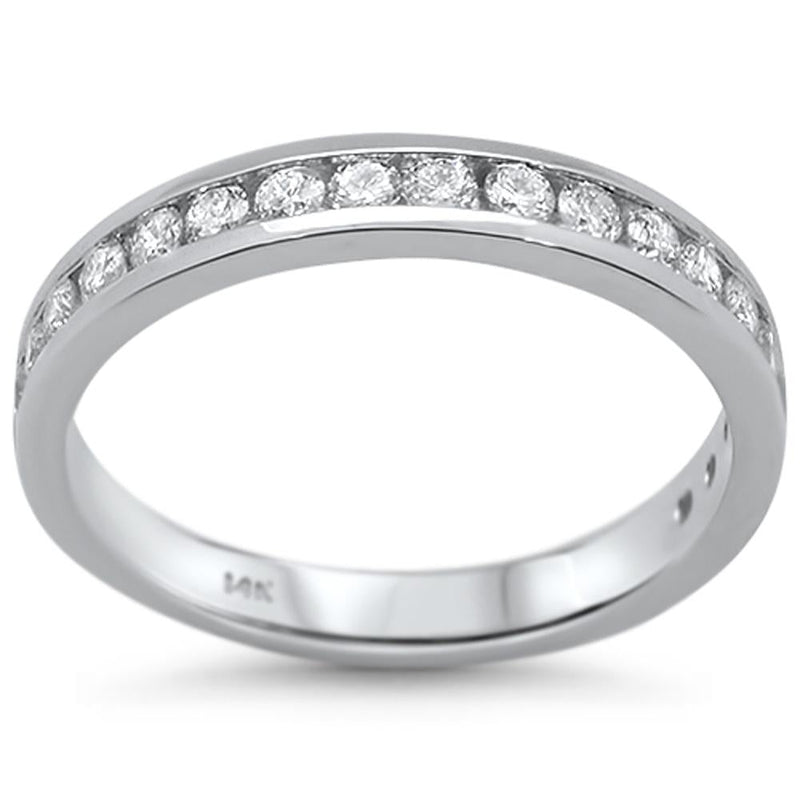 SPECIAL! .49ct 14kt White Gold Diamond Band Ring Size 6.5