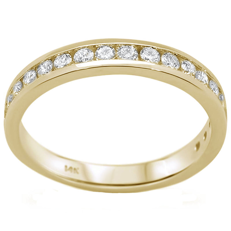 SPECIAL!.50ct 14kt Yellow Gold Diamond Band Ring Size 6.5