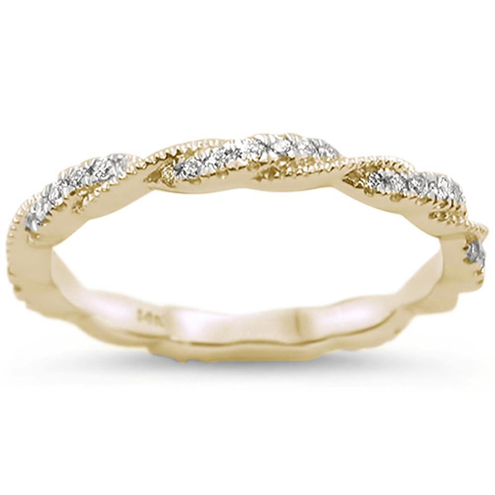 DIAMOND CLOSEOUT! .26cts 14k Yellow Gold Diamond Ring Size 6.5