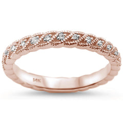 DIAMOND CLOSEOUT! .26cts 14k Rose Gold Diamond Ring Size 6.5