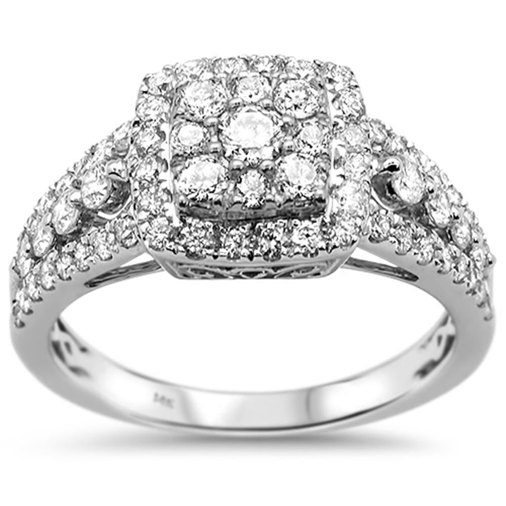 DIAMOND CLOSEOUT!  1.14ct 14k White Gold Engagement Diamond Ring Size 6.5