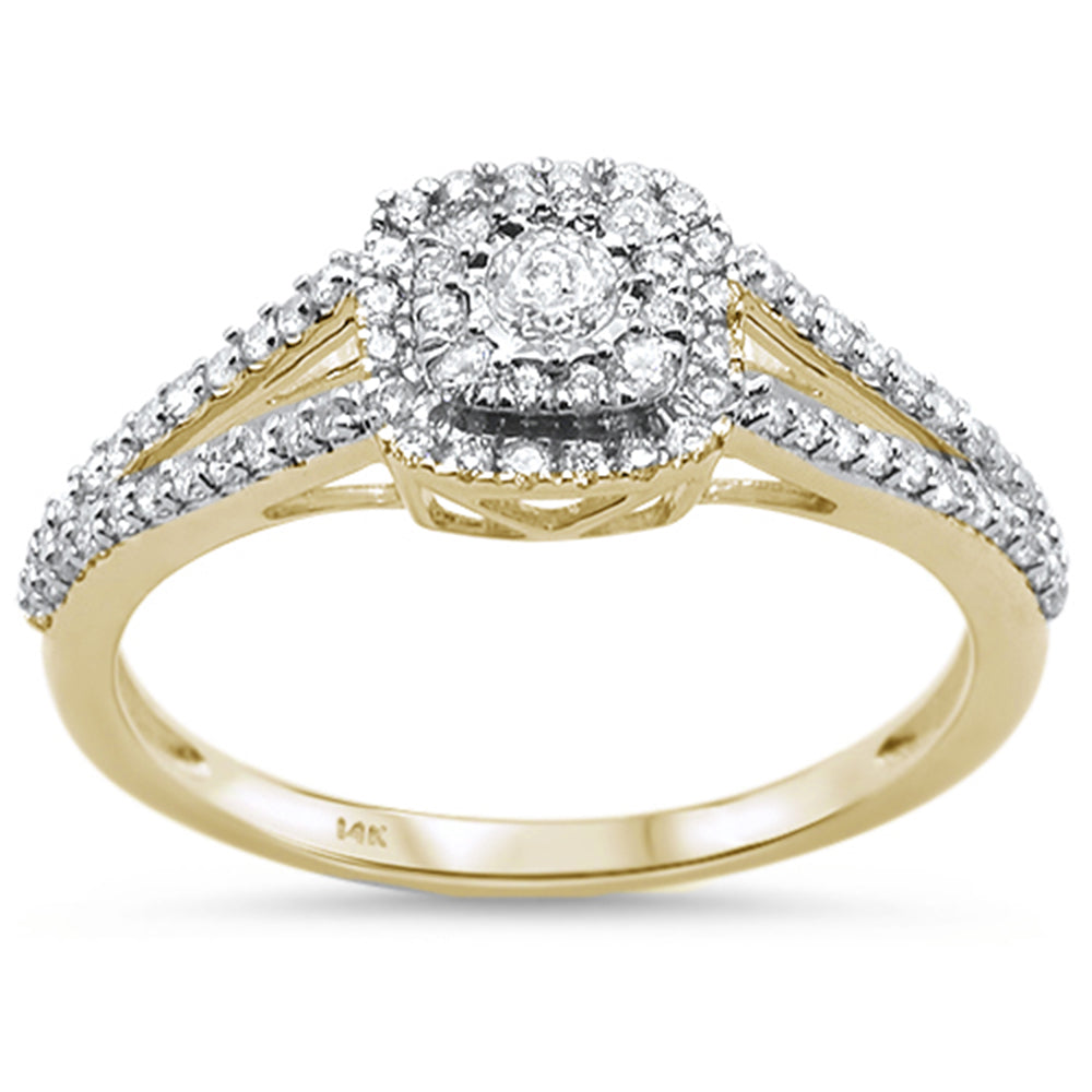 SPECIAL! .34ct 14K Yellow Gold Diamond Engagement Ring Size 6.5