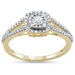 SPECIAL! .34ct 14K Yellow Gold Diamond Engagement Ring Size 6.5