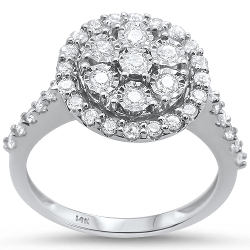 SPECIAL!.78ct 14KT White Gold Round Diamond Solitaire Ring Size 6.5