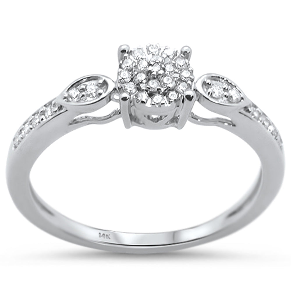 .17ct 14KT White Gold Diamond Engagement Ring Size 6.5