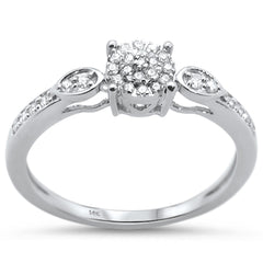 .17ct 14KT White Gold Diamond Engagement Ring Size 6.5