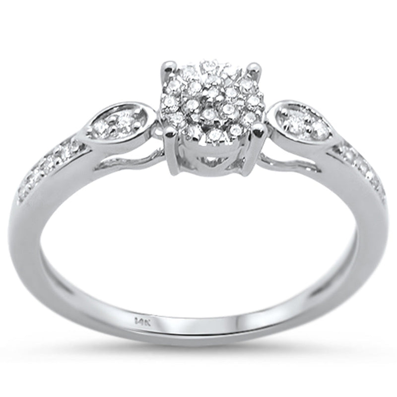 .17ct 14KT White Gold Diamond Engagement Ring Size 6.5