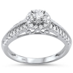 DIAMOND CLOSEOUT!  .51ct 14KT White Gold Diamond Engagement Ring Size 6.5
