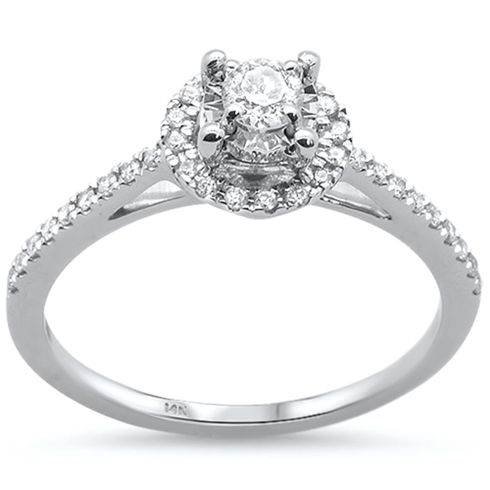 SPECIAL! .30ct 14K White Gold Diamond Engagement Ring Size 6.5