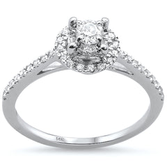 SPECIAL! .30ct 14K White Gold Diamond Engagement Ring Size 6.5