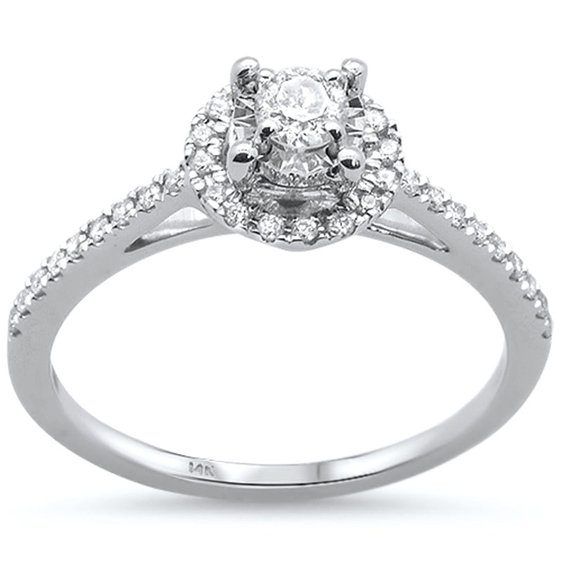 SPECIAL! .30ct 14K White Gold Diamond Engagement Ring Size 6.5