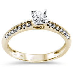 DIAMOND CLOSEOUT! .26ct 14KT Yellow Gold Diamond Ring Size 6.5