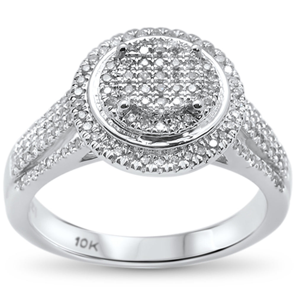 DIAMOND CLOSEOUT!  .37ct 10k White Gold Diamond Ring Size 6.5