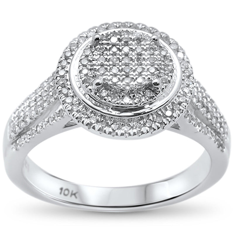 DIAMOND CLOSEOUT!  .37ct 10k White Gold Diamond Ring Size 6.5