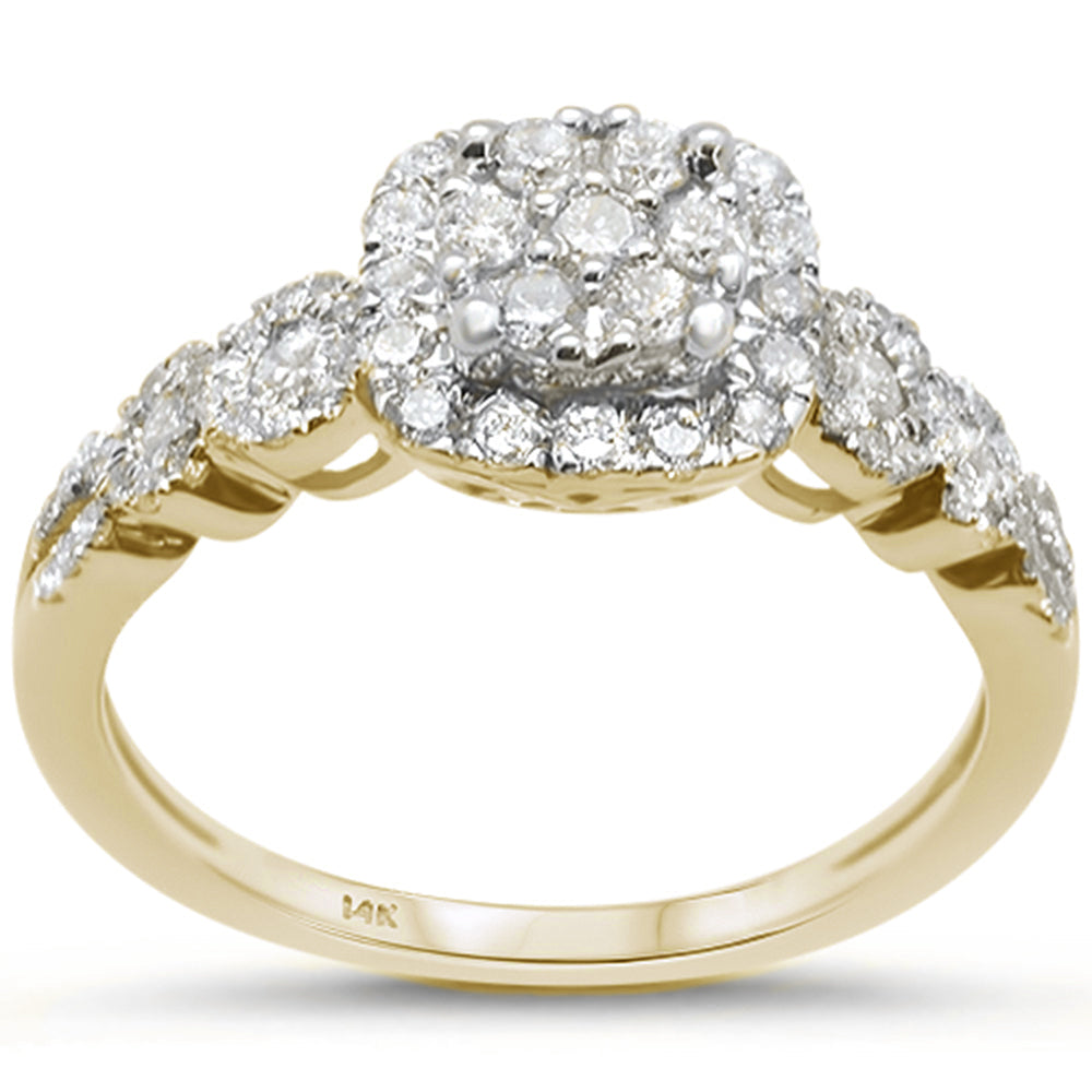 DIAMOND CLOSEOUT!  .63ct 14k Yellow gold Square Shaped Diamond Engagement Ring Size 6.5