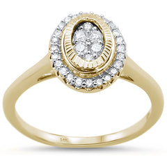 DIAMOND CLOSEOUT!  .26ct 14k Yellow Gold Oval Diamond Solitaire Ring size 6.5